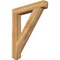 Ekena Millwork Traditional Craftsman Rough Sawn Bracket, Western Red Cedar, 6"W x 40"D x 48"H BKT06X40X48TRA04RWR - alternate 1
